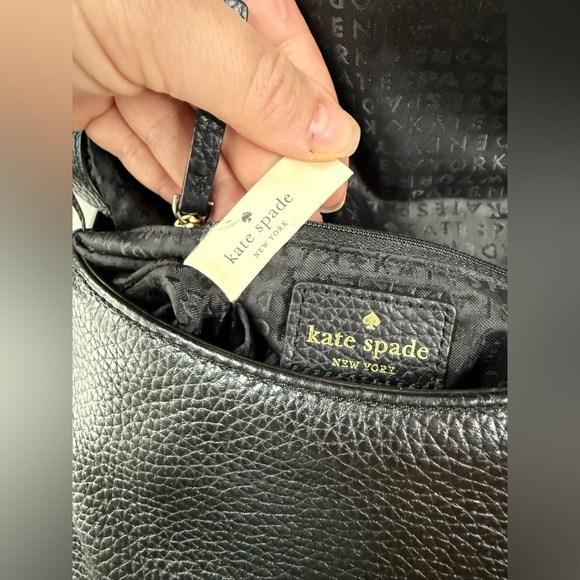 KATE SPADE Chester Street Miri Black Leather Crossbody / Shoulder Bag LIKE NEW - Picture 7 of 17